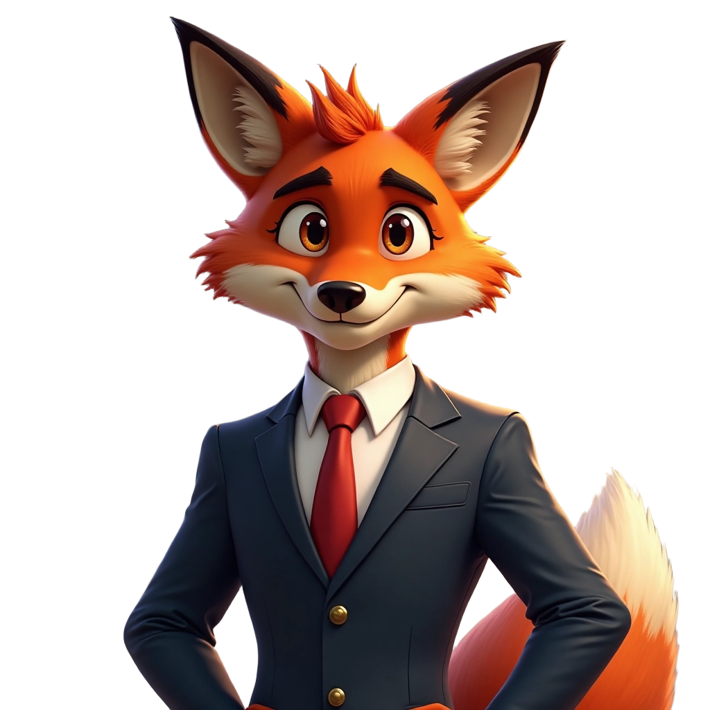 Elegant Fox in Suit